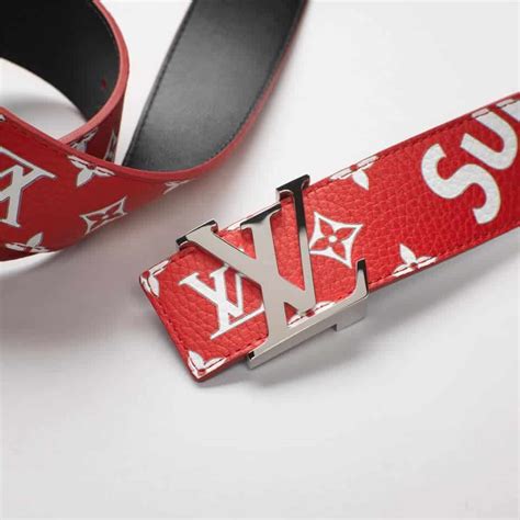 supreme x louis vuitton belt real vs fake|supreme initiales belt 40mm.